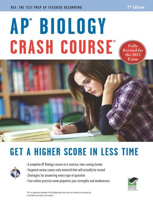 cover image of AP Biology Crash Course, 2nd Ed.
